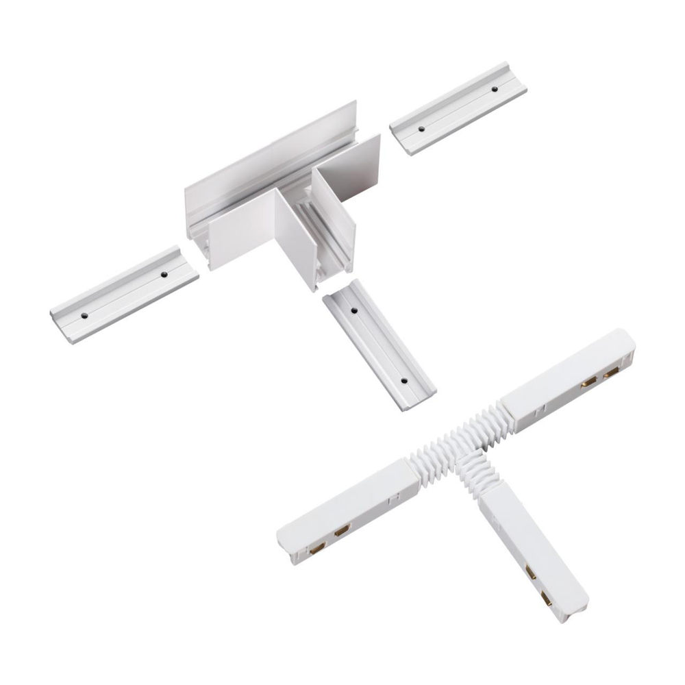 135125 SHINO NT21 033 белый Соединитель с токопроводом для шинопровода Т-образный IP20 48V FLUM