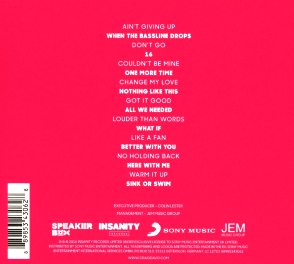 Craig David / Following My Intuition (Deluxe Edition)(CD)