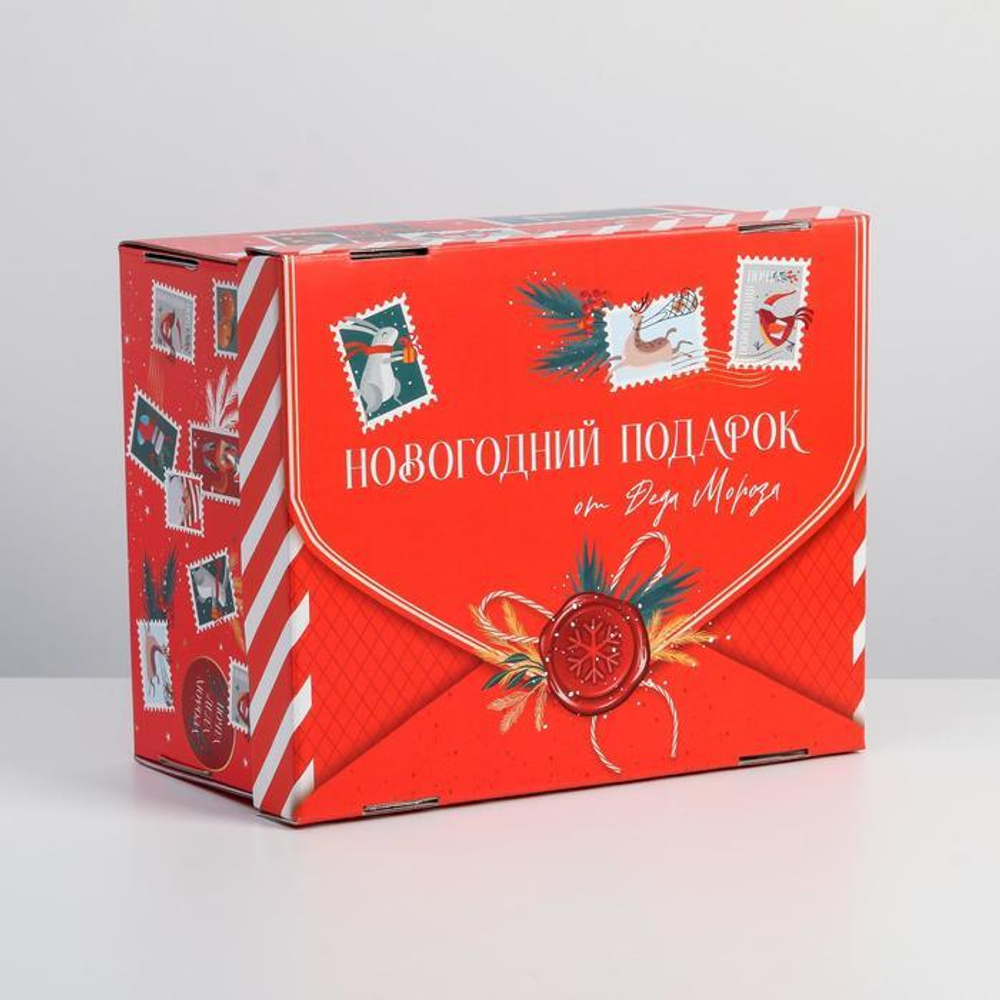 Складная коробка «Новогодний подарок», 31,2 х 25,6 х 16,1 см 6968983