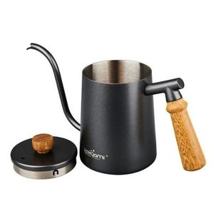 Чайник для пуровера с длинным носиком YAMI Drip Kettle, 600 мл. чёрный