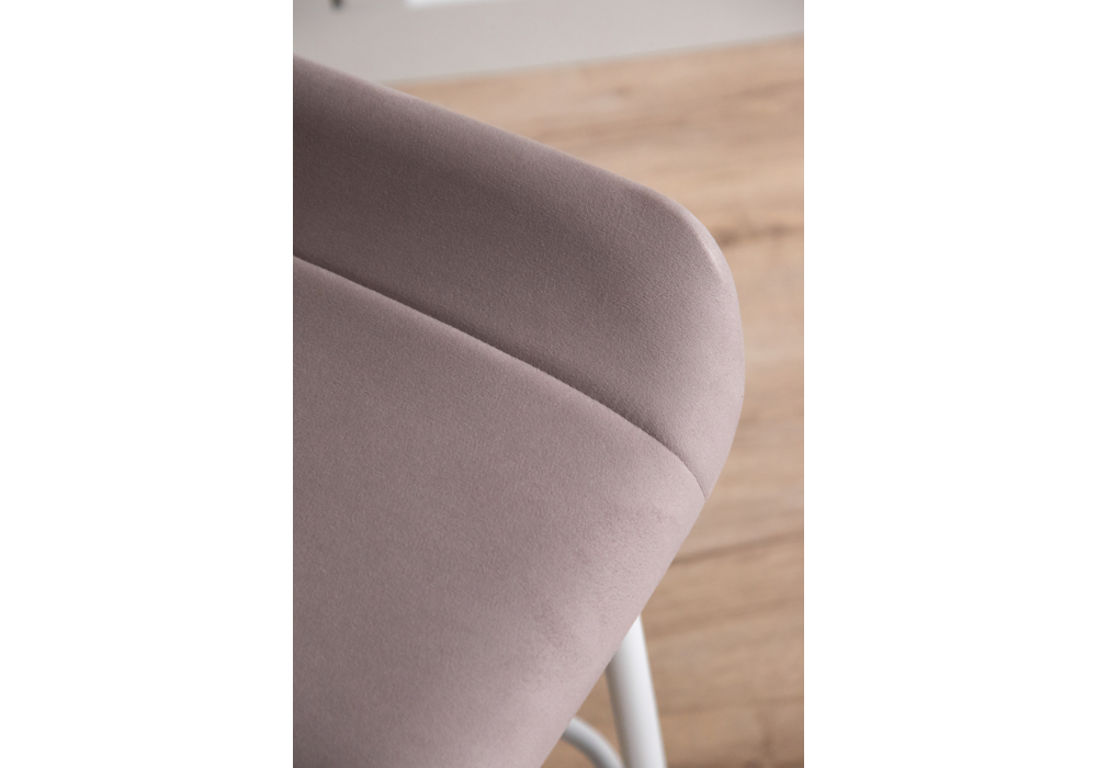 Барный стул Woodville Седа 360 латте (zd 290), белый np, ножки белые