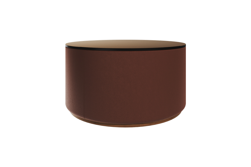 Столик Sun L, D 66 см высота 35 cм (зеркало, кирпичный)