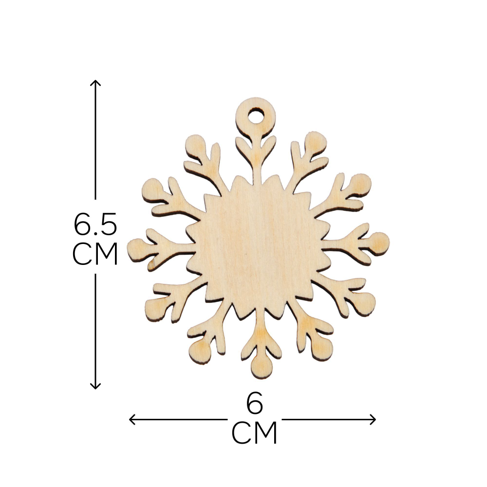 Подарочный набор игрушек на новогоднюю елку, деревянные