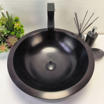 Раковина из андезита Drum Black Medium DA-62997 45*45*15 09