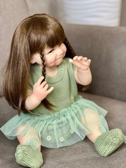 Кукла Реборн виниловая 55см в пакете (FA-129)