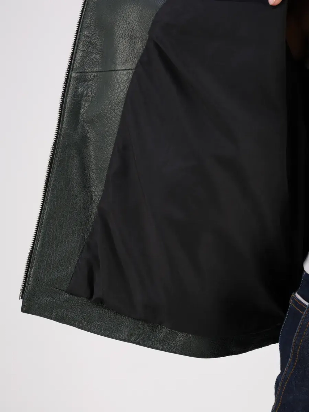 Кожаная куртка демисезонная косуха