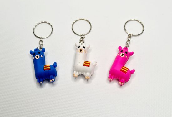 Набор резиновых брелков Лама, 3 штуки