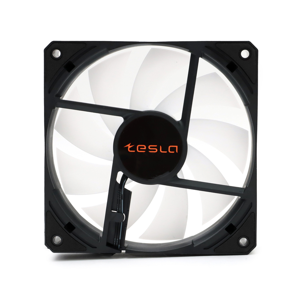 Набор из 3 вентиляторов TESLA RGB120 LB3, 120мм, 1200rpm, 3-pin+Molex, черный/FRGB, 38CFM, 21дБ (TSL-120-LB3)