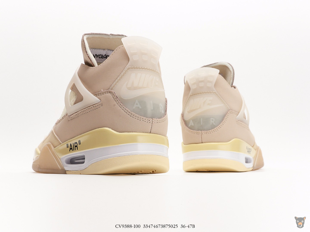 Кроссовки Off-White x Nike Air Jordan 4 "Cream Sail"