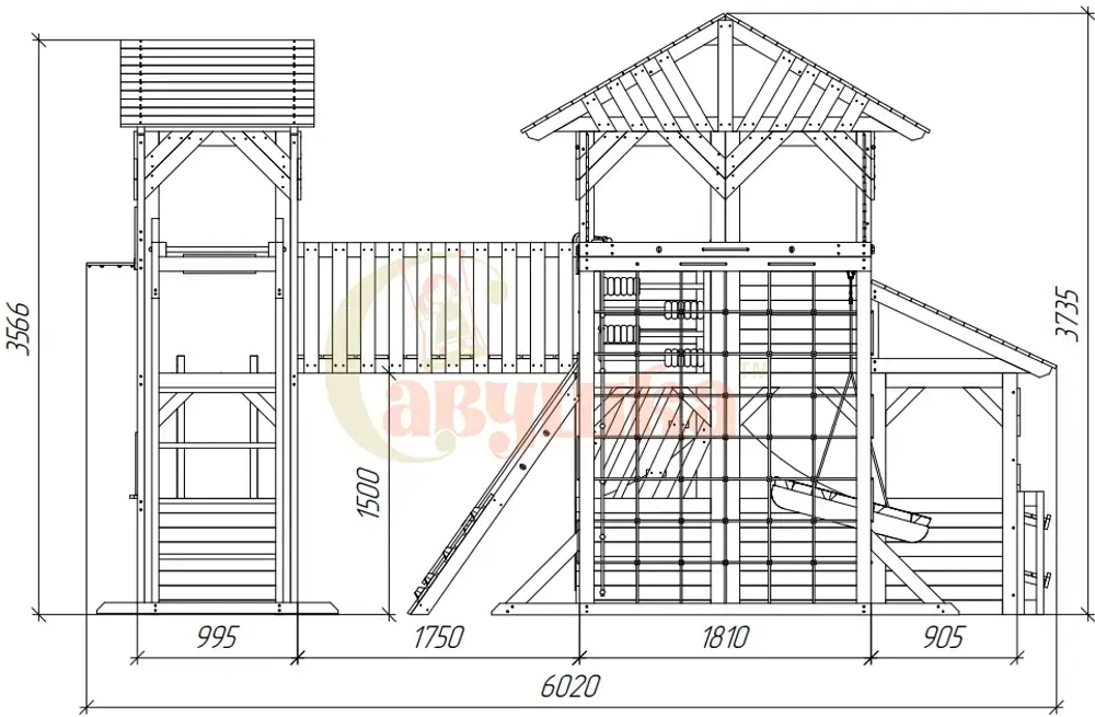 Детский игровой домик Савушка PlayHouse-5