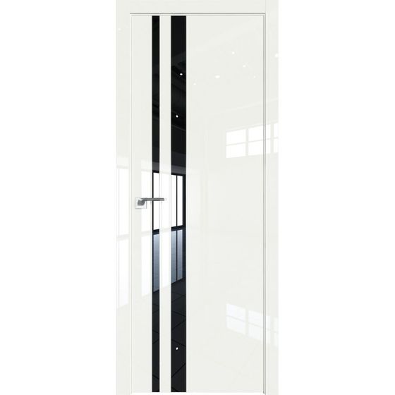 Межкомнатная дверь глянцевая Profil Doors 116LK дарквайт люкс со вставкой