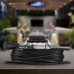 Удлинитель силовой ЭРА GREEN LINE FR-10-30m Greenline на рамке 1 розетка без заземления 30м ПВС 2x1мм2 | Силовые удлинители