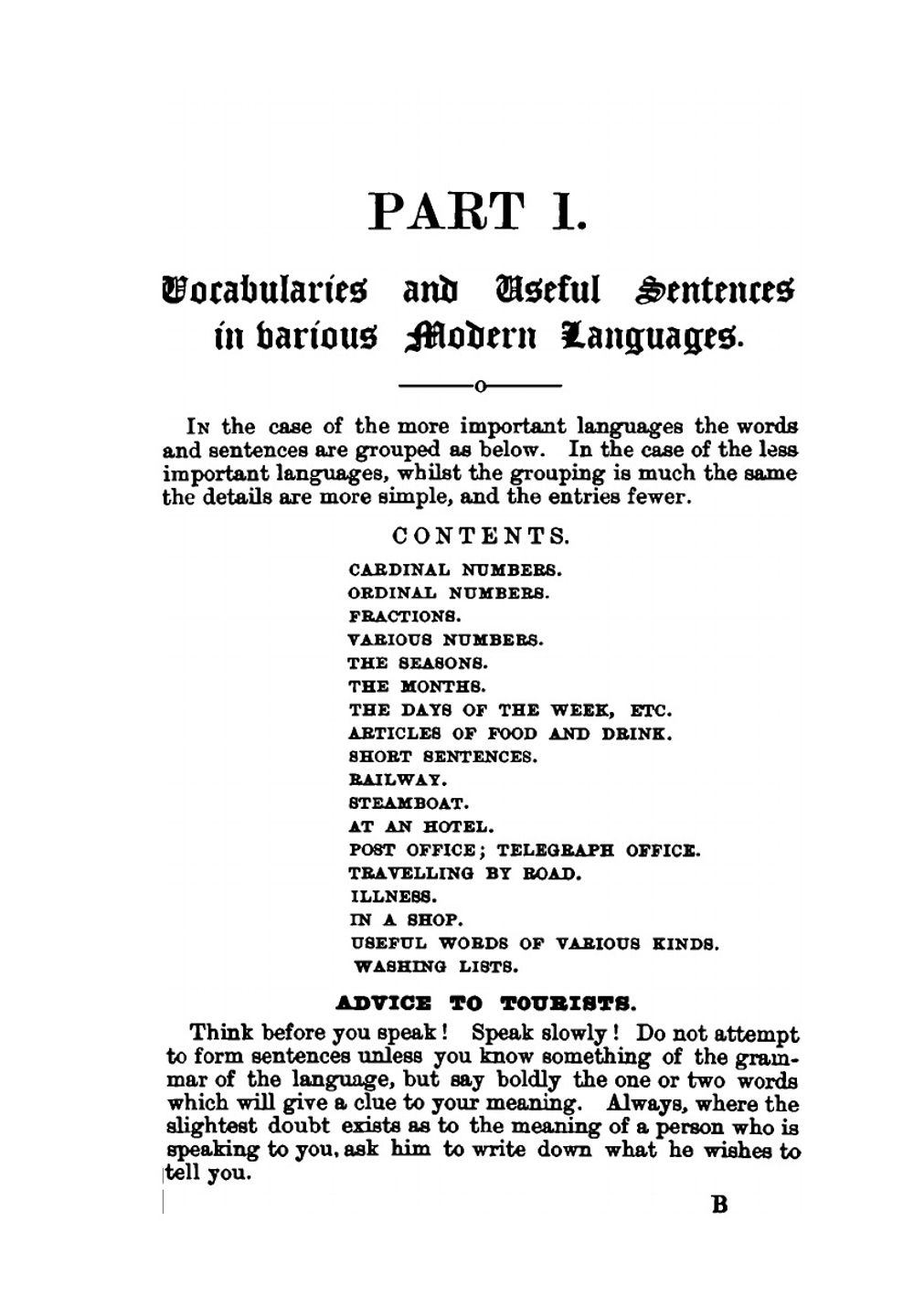 The tourist's pocket book | George F. Chambers