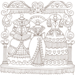 To the beyond of the world fairy tale story. Coloring book