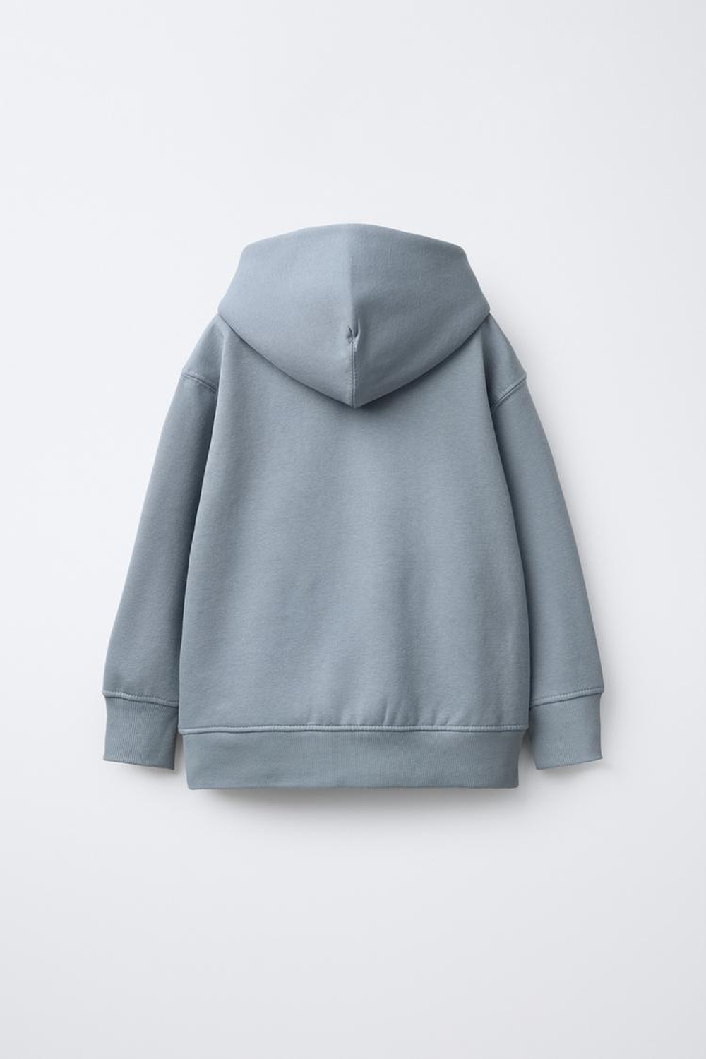 ZARA БАЗОВОЕ ХУДИ С КАПЮШОНОМ, ЖЕМЧУЖНО-СЕРЫЙ