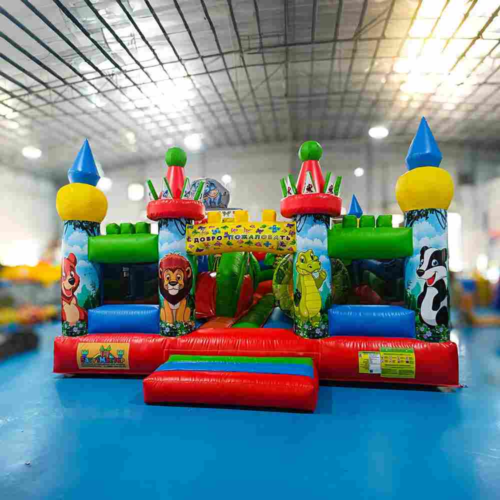 Коммерческий надувной батут "Сафари приключения" 6*5*2.8 м