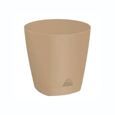 Горшок для цветов AMSTERDAM D 200 с прикорневым поливом 4 л Молочный Шоколад