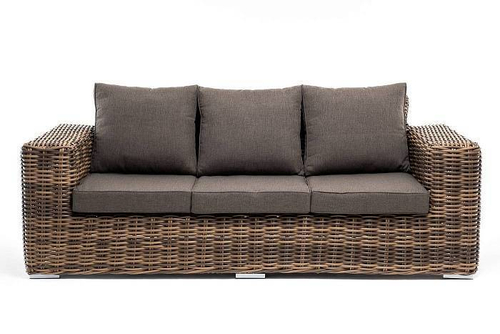 "Палермо" диван из искусственного ротанга трехместный