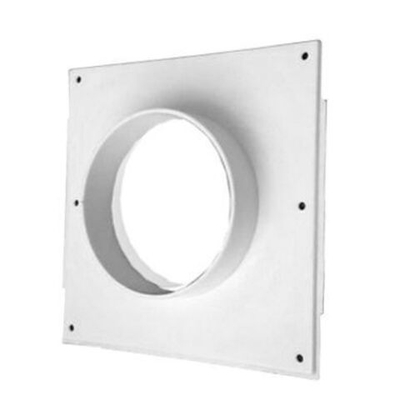 Решетка вентиляционная разъёмная 175х175 мм с москитной сеткой с фланцем 100 мм