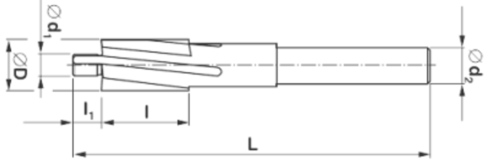 Зенковка с направ. цапфой ц/х 221604 10х5,3 DIN 373, HSS C045053F000S