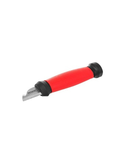 Нож монтажника нержавеющая сталь двухсторонняя заточка лезвие 33мм Rexant 12-4931