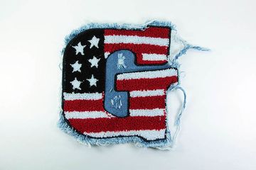 Нашивка Флаг США "G"(большая) джинсовая