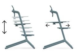 Стульчик для кормления Cybex Lemo 4 в 1 с мягкими чехлами Comfort Inlay Stone Blue/Stone Blue