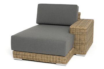 "Капри" кушетка из искусственного ротанга, цвет соломенный