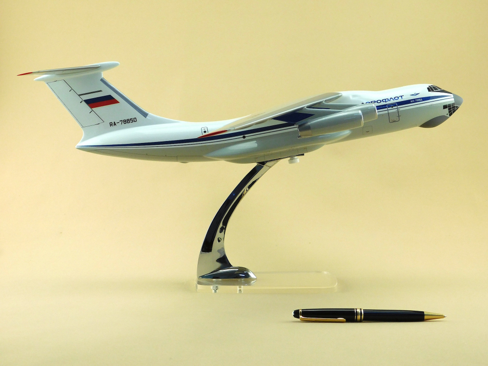 Модель самолета Ил-76МД (М1:100, АЭРОФЛОТ, RA-78850)