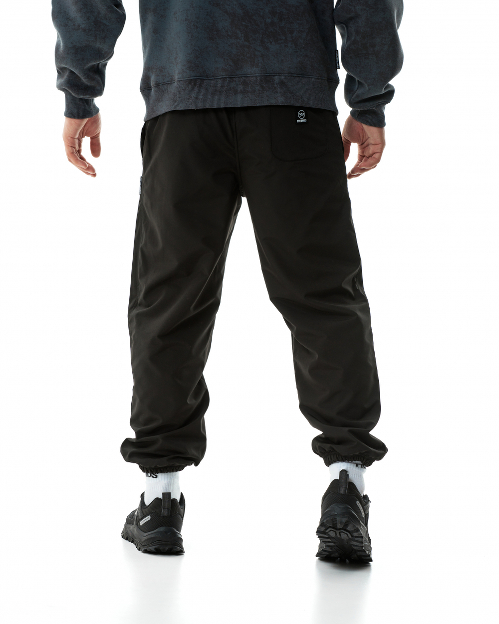 Штаны THE BAD FRIENDS Basic fit WRM черный Ш6 нейлон рипстоп + flecee