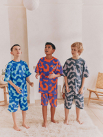 Пижама для мальчика Next AM2-791, 3 шт., Синий, Оранжевый, Серый