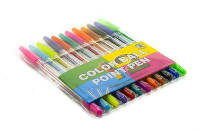 Набор шариковых ручек 12штук, 0, 7мм