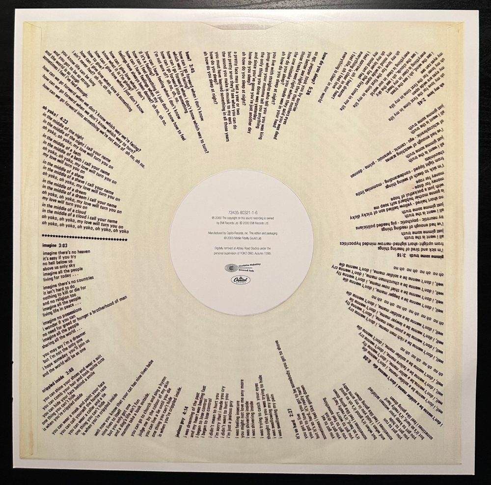 John Lennon - Imagine (CША 2003г.)