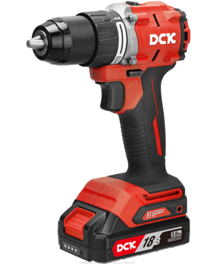 Дрель-шуруповерт аккум бесщеточная DCK KDJZ2060 18В, 60Нм, 2*2А/ч кейс