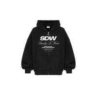 ZIP-HOODIE "SDW" Black