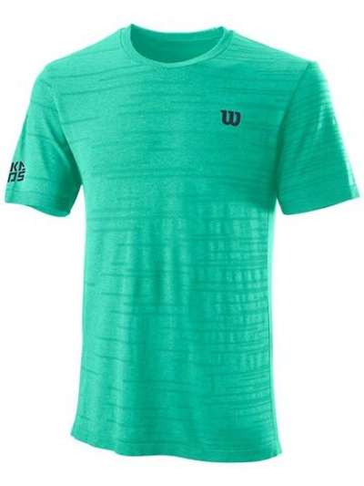 Футболка мужская теннисная Wilson Kaos Rapide Seamless Crew M - neo-mint