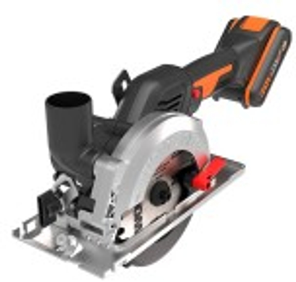 Пила циркулярная аккумуляторная Worx WX531 бесщеточная 20В, 120мм, 2ач х1, зу 2а