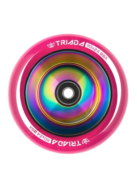 Колеса TRIADA BASIC HOLLOW TECH, Фуксия/неохром