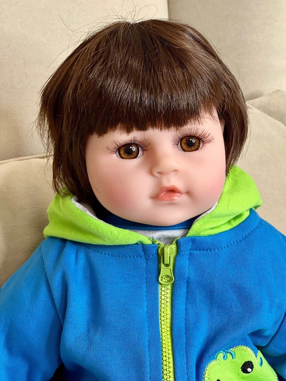 Кукла Реборн мягконабивная 48см в пакете (FA-079A)