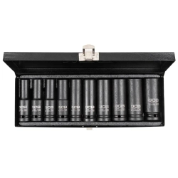 Набор головок ударных глубоких 10пр.,1/2''6гр.(10,12-15,17,19,21,22,24мм) JCB JCB-4107-5MPB