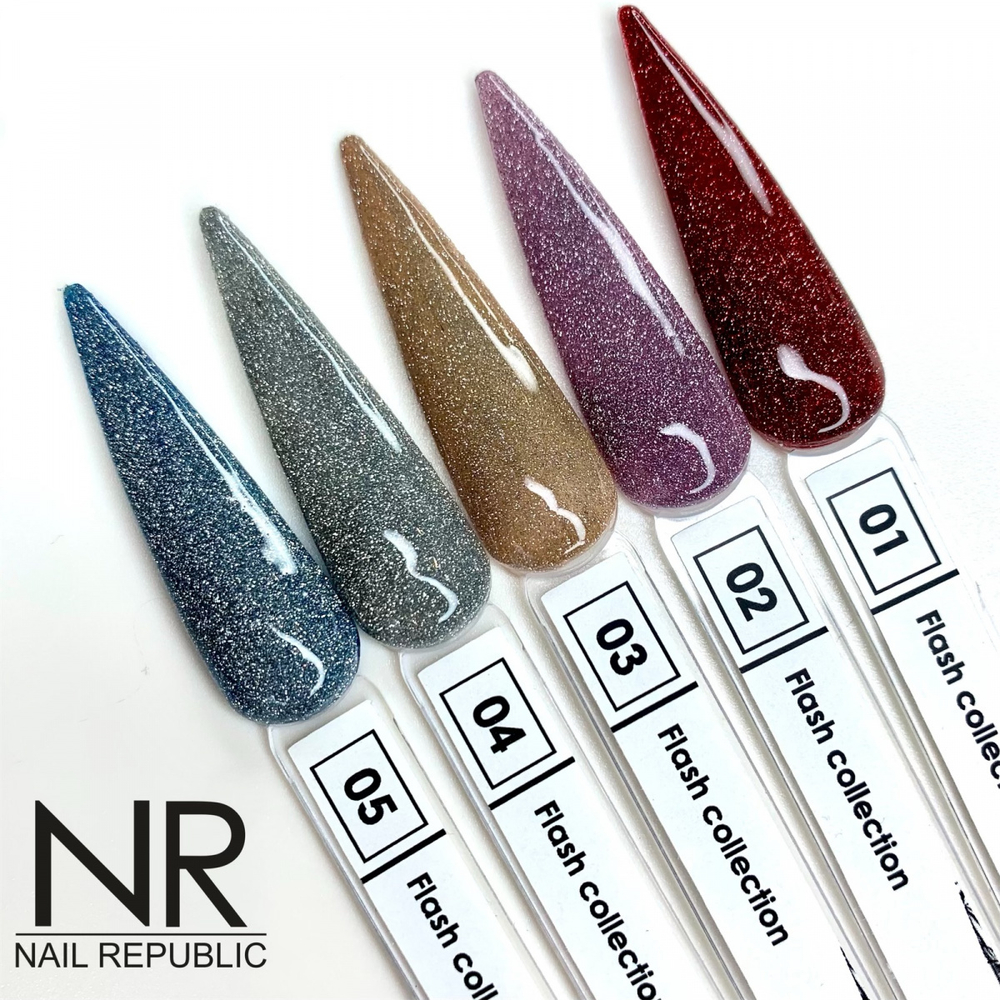 Nail Republic Гель-лак Flash 02 (светоотражающий), 10 мл