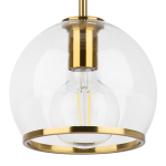 729011 Люстра SFERICO 1х40W E27 ЛАТУНЬ/ПРОЗРАЧНЫЙ