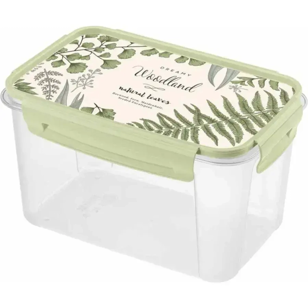 КОНТЕЙНЕР ДЛЯ ПРОДУКТОВ LOCK&OK С ДЕКОРОМ 1,5Л (Зеленый)