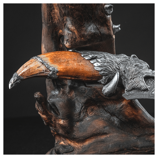 Нож серебряный «Великий кам»