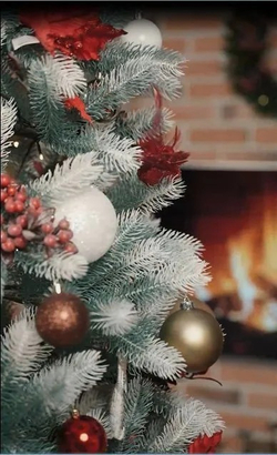 Ель Искусственная Царь елка Алиса бело голубая 220 см