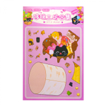 Наклейки для творчества - антистресс, 135*195 мм, "Десерты", MINI, 3D стикеры, 4 локации, 8 листов с наклейками, 10 шт/уп, пакет с европодвесом