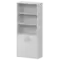 Шкаф комбинированный с прозрачным стеклом А-310/А-стл310пр Белый 770x365x2000 Арго