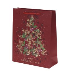 GAEM Пакет подарочный (бумага 210г/м2, блок 12шт), L30 W12 H39 см, 4в.