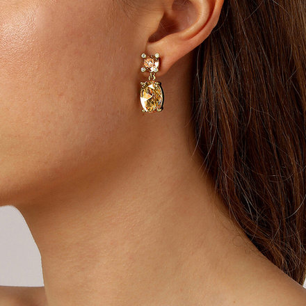 Серьги Dyrberg Kern ANTONIA SG PEACH 420097 BR/G