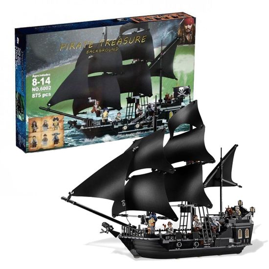 Конструктор Pirate treasure "Черная жемчужина" , 875 дет.